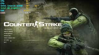 CounterStrike Source Intel Celeron N2840 RAM 8GB DDR3L 1600 Intel Graphics 60 FPS Laptop HIGH GRAP [upl. by Stamata]