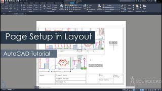 AutoCAD page setup in layout or paper space [upl. by Pega]