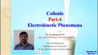 Colloids  Electrokinetic Phenomena  KirtiPatelChemistry [upl. by Arretak996]