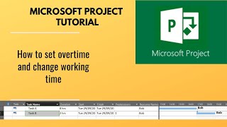 How to set overtime in Microsoft Project [upl. by Darrell]