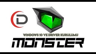 Monster Abra A7 Adım Adım Windows ve Driver Kurulumu [upl. by Esinet]