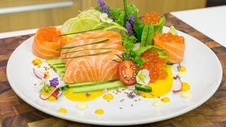 How to Make Salmon Sashimi Plate [upl. by Kennan171]