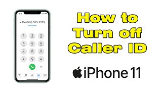 How to turn off caller ID on iPhone 11 Hide your Number amp Call anonymously [upl. by Eyssej]