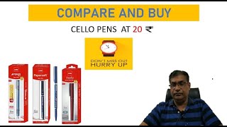 Cello pens at 20  Cello Power Fine VS Cello Free Flow VS Cello Paper Soft [upl. by Wilona]