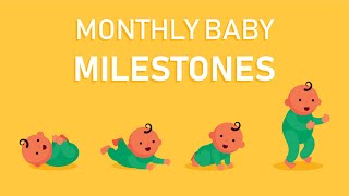 What are Baby Monthly Milestones How Should a Baby Grow [upl. by Ahsyle347]