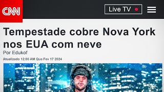 ALERTA TEMPESTADE DE NEVE EM NEW YORK ‹ EduKof › [upl. by Maguire]