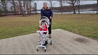 Compact Baby Stroller Lightweight Travel Stroller for Babies amp Toddlers 360°Swivel seat Review [upl. by Elleraj]