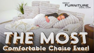 Franklin Grand Chaise Lounger Cloud Chaise Luxe Double Chaise Fluff Daddy Chaise  You need this [upl. by Ferd]