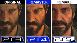 The Last of Us Part I  PS3  PS4  PS5  Remake Graphics Modes amp FPS Comparison  Analista de Bits [upl. by Obediah248]