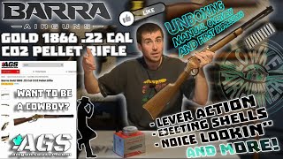 Barra 1866 22cal Co2 Pellet Rifle  Unboxing First impressions amp Manual Overview AirGunSource [upl. by Ellecrag296]