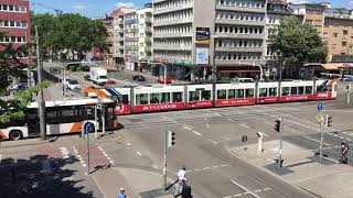 Einar zeigt Trambahn  Zeitlupe Mannheim Kaiserring [upl. by Lacym]