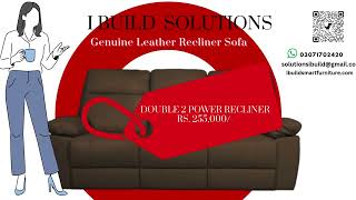 I Build Solutions smcPvtltd offers Real Leather Sofa [upl. by Enyt7]