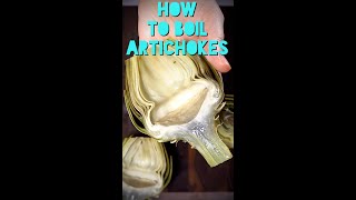 How To Boil Artichokes  Easy Recipe  shorts [upl. by Urina]