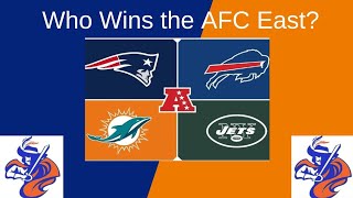 NFL Division PredictionsThe AFC East [upl. by Teerell782]