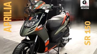 2018 Aprilia SR 150  walkaround review  actual look [upl. by Beaner]