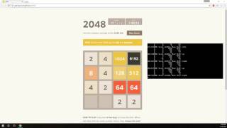 2048 AI achieving 32768  16384  8192  2048 tiles [upl. by Batruk]