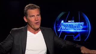 Avengers Infinity War Josh Brolin quotThanosquot Official Movie Interview  ScreenSlam [upl. by Esikram]