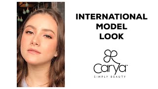 MAKEUP TUTORIAL INTERNATIONAL MODEL LOOK  CARYA COSMETICS [upl. by Herschel233]