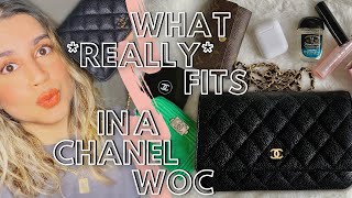 What REALLY Fits in a Chanel Wallet On Chain WOC  3 Tips [upl. by Ocisnarf]