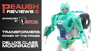 Video Review Transformers Power of the Primes  Deluxe MOONRACER [upl. by Friedrick454]