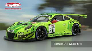 ckmodelcarsvideo Porsche 911 GT3 R 911 Sieger VLN 1 Nürburgring 2018 Manthey Grello Ixo [upl. by Cooper]