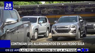 Realizan allanamientos en un segundo autolote en San Pedro Sula [upl. by Havard24]