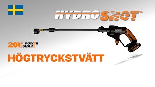 WORX WG620E Sladdlös mobil högtryckstvätt 20V SV [upl. by Enitsyrhc]