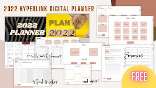 Free digital planner goodnotes 2022  free yearly digital planner for ipad [upl. by Nosned]