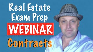 Real Estate Contracts  Exclusive PrepAgent Webinar  NEED to Know to Pass Your Real Estate Exam [upl. by Itsyrc]