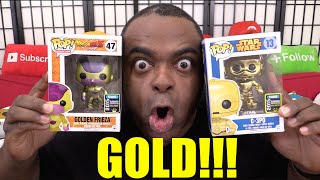 GOLDEN FRIEZA amp C3PO Funko Pop Figures Unboxing [upl. by Benkley945]