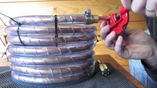 Counterflow wort chiller build and test [upl. by Jabin19]