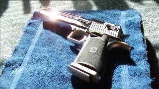 Desert Eagle polished nickel finished [upl. by Iveel]