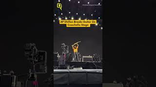 AP Dhillon Breaks Guitar On Coachella Stage  Quint Neon [upl. by Yrahcaz]