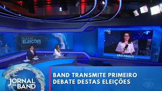 Band realiza 1° debate em São Paulo nesta quintafeira [upl. by Nodyl]