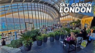 LONDON SKY GARDEN  Londons Highest Public Garden with stunning sunset and skyline views 🌇 [upl. by Eenej226]