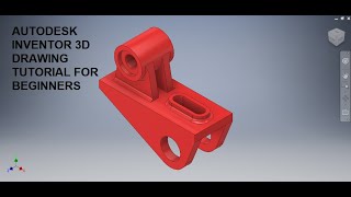 Autodesk Inventor 3d Drawing Tutorial for beginners  Inventor Tutorials  3d Cad Drawing Tutorial [upl. by Aeila470]