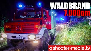 🔥 Waldbrand Feuer auf 7000qm 🔥  🚒 Mehrere Feuerwehren löschen den Brand 🚒 [upl. by Eiramyllek646]