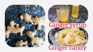 How to make Ginger candy amp ginger syrup [upl. by Notlad338]