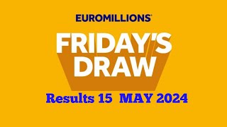 Euromillions Draw Live Results 15 November 2024  euromillions live tonight [upl. by Arriek754]