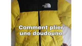 TUTO comment plier une doudoune gain de place [upl. by Bamberger895]