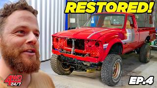 1000 HOUR RESTORATION ICONIC HILUX from junk to PERFECT ENGINE PLANS REVEALED [upl. by Harat]