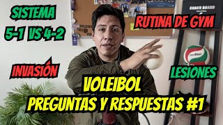 Sistema 51 y 42 gym lesiones invasión sobre la red  Voleibol Preguntas y respuestas 1 [upl. by Aikram283]