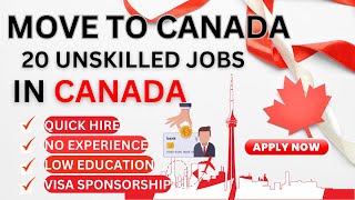 Best 20 Jobs in Canada With Free Visa Sponsorship in 202324 With Easy Application amp Quick Approval [upl. by Corty]