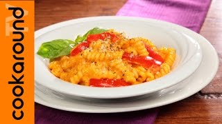 Fusilli bucati con crema di peperoni  Ricette pasta [upl. by Lauralee]