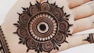 Beautiful stylish Fronthand Mehndi Design Easy Tikki mehndi Design 2022 Beginners Mehndi Design [upl. by Ahsienot503]