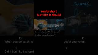 renforshort  hurt like it should Guitar Chords Lyrics shorts [upl. by Melan]