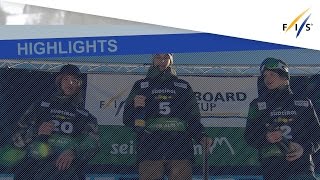 Highlights  Smits ends 2year World Cup drought in Seiser Alm  FIS Snowboard [upl. by Munt]