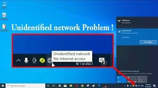 How to solve unidentified network in windows 10  No Internet access problem in Windows 10 PC [upl. by Savill]