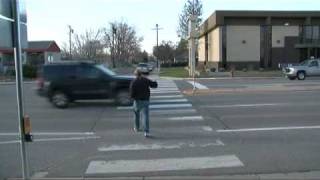 Some drivers found out the hard way why its important to stop for pedestrians [upl. by Nonek]