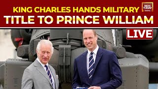 LIVE  King Charles III Hands Over Role Of ColonelInChief Of The Army Air Corps To Prince William [upl. by Bussey600]